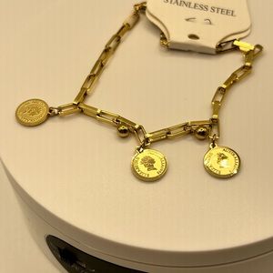 Stainless Steel Gold‎ Tone Bracelet NEW